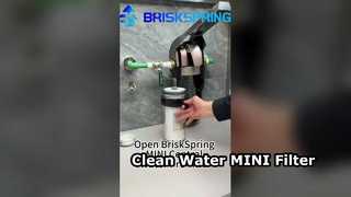 Ouvrir le pré-filtre à eau central BriskSpring MINI
