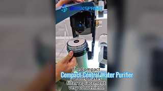 The Compact Central Water Purifier makes filter replacement very convenient.