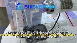 Voir la création par les ions électriques du détartrant d'eau BriskSpring 2