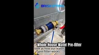 Let’s take a closer look at how our water pre-filter works