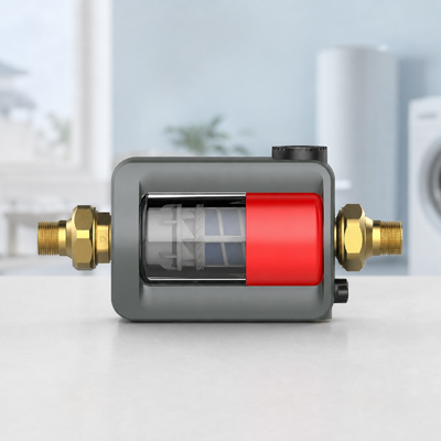 HZ-B Préfiltre d'eau horizontal pour toute la maison avec précision de filtration de 40 µm, rinçage manuel et débit nominal de 7 t/h