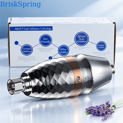 16L/Min High Flow Shower Water Filter with Replaceable Filter Cartridge for Chlorine Reduction Inline Shower Filter