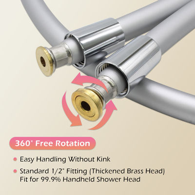 79 pouces de tuyau de douche flexible à main anti-kink