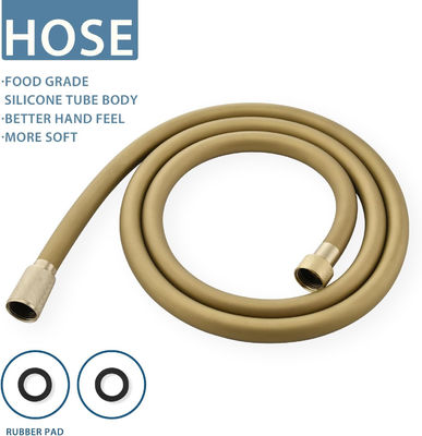 Briskspring Flexible Silicone Shower Hose in Brushed Gold