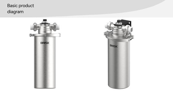 Pré-filtre en acier inoxydable de 5 microns avec vanne de dépression manuelle