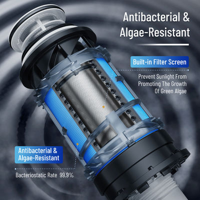 40 100 microns Retour vers le bas de toute la maison Sédiments à double filtration Préfiltre de sédiments réutilisable