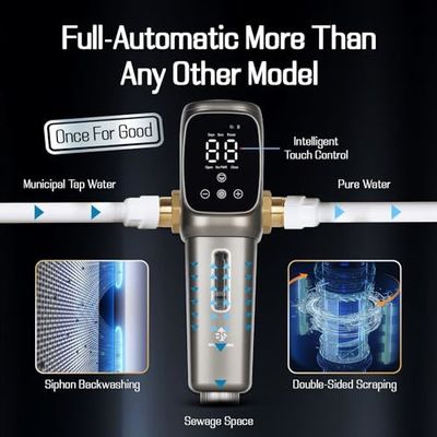 Purificateur de sédiments autonettoyant universel pour toute la maison pour une alimentation en eau plus saine