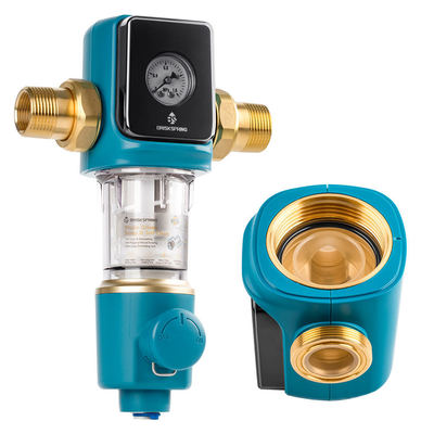 Préfiltre à sédiments Premium 40 microns avec racleur autonettoyant sans BPA pour usage domestique