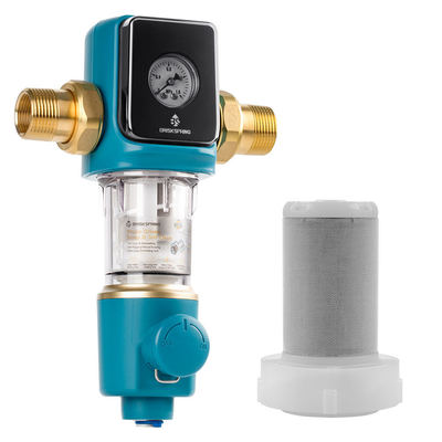 Préfiltre à sédiments Premium 40 microns avec racleur autonettoyant sans BPA pour usage domestique