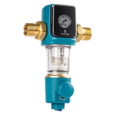 Filtre à sédiments sans BPA avec conception de rinçage par siphon pour usage domestique