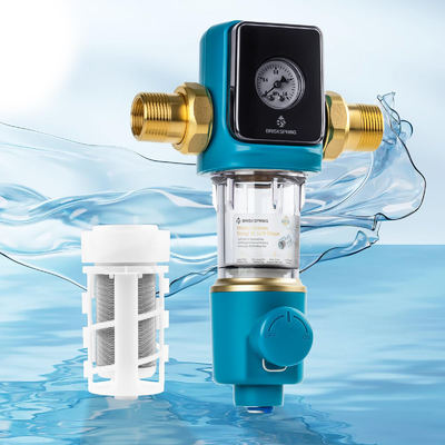 Filtre à sédiments autonettoyant à centrifugation avec système de siphon sans BPA de 40 microns pour la préfiltration de l'eau résidentielle