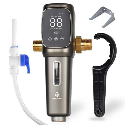 Smart Timer Auto Backwash Water Pre Filter with 1-99 Days Adjustable Cleaning Interval and 150,000 Water Hammer Tests