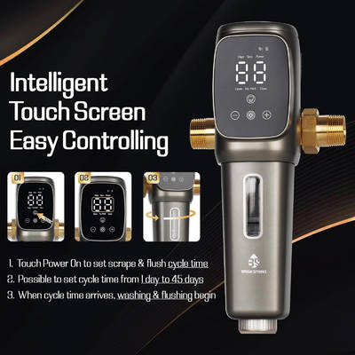 NSF Certified Full Automatic Water Pre Filter with 900psi Pressure Resistance and 60 Bar Pressure Resistance