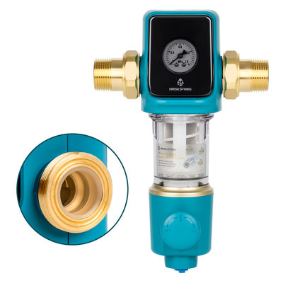 Préfiltre à sédiments Premium 40 microns avec racleur autonettoyant sans BPA pour usage domestique