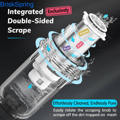 Pré-filtre à eau 3/4 pouce avec débit de 5T/H et conception autonettoyante pour usage domestique