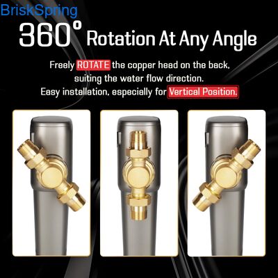 Filtre d'eau de toute la maison en acier inoxydable 316L avec contrôle tactile intelligent 6T H débit