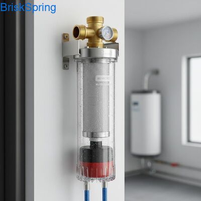 40 microns Filtre de sédiments en rotation entièrement automatique réutilisable pour la préfiltration de l'eau de toute la maison