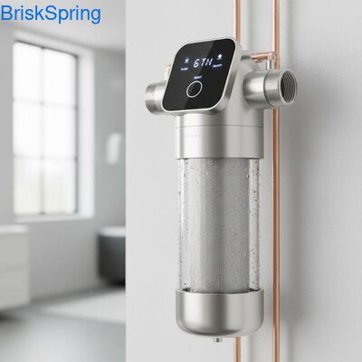 Pré-filtre d'eau en acier inoxydable en maille à haut débit 6T H 316L pour toute la maison avec commande tactile