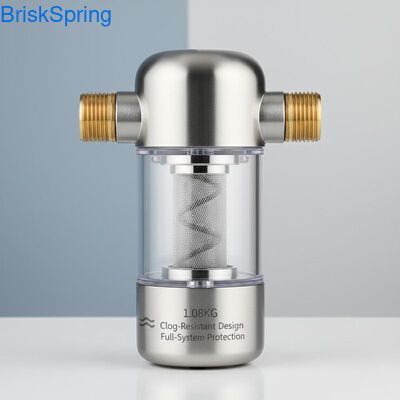 Pré-filtre d'eau compact de 1,08 kg avec conception résistante aux obstructions et protection complète du système
