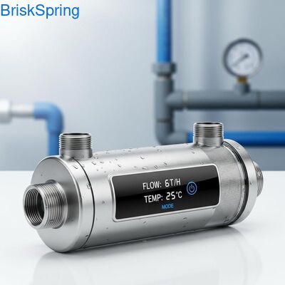 Pré-filtre d'eau en acier inoxydable en maille à haut débit 6T H 316L pour toute la maison avec commande tactile