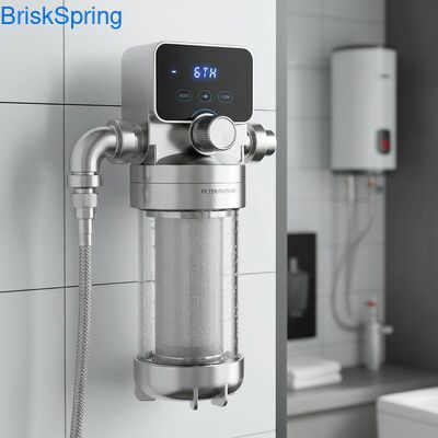 Pré-filtre d'eau en acier inoxydable en maille à haut débit 6T H 316L pour toute la maison avec commande tactile