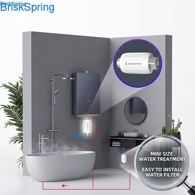 Détartreur d'eau mini format de qualité supérieure certifié NSF pour utilisation dans la salle de bain et la cuisine