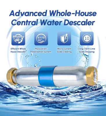 Déscalant d'eau physique sans sel avec conception en ligne compacte pour le contrôle de l'échelle de toute la maison - pas besoin d'électricité