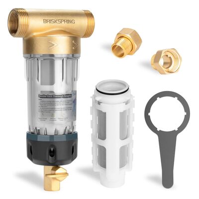 Pré-filtreur d'eau manuel pour toute la maison de quatrième génération avec précision de filtration de 40 μm et filtrage à maillage réutilisable