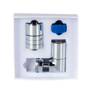 Compact Right-Angle 720 Degree Swivel Micro Nano Bubble Faucet Aerator with M22 M24 Connector