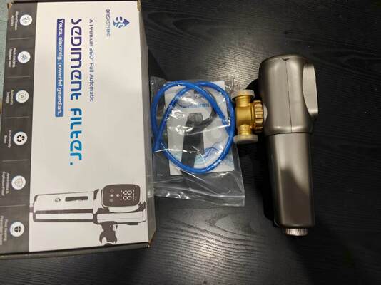 Pré-filtre d'eau entièrement automatique pour toute la maison avec filtration de précision de 40 microns et maille en acier inoxydable SUS 316L