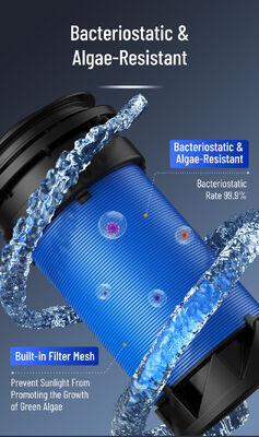 BriskSpring HZ-A 7 T/H 40 microns Préfiltre de sédiments pour toute la maison avec installation pivotante à 360 degrés