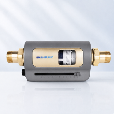BriskSpring HZ-A 7 T/H 40 microns Préfiltre de sédiments pour toute la maison avec installation pivotante à 360 degrés