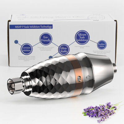 Filtre à eau de douche en plusieurs étapes avec élimination du chlore et débit de 16 L/min pour une peau plus saine