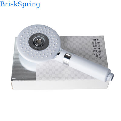 Douche portative à micro-nano-bulles BriskSpring avec 3 modes de pulvérisation Économie d'eau et construction en acier inoxydable SUS304