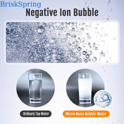 Aérateur de robinet micro-nano bulles à rotation multi-articulée de 1440° avec une concentration de bulles de 1,09 × 10⁸ ± 1,65 × 10⁷ particules/ml et une construction en laiton H59-1 + acier inoxydable SUS304