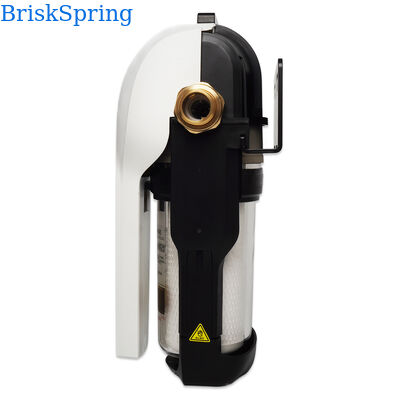 Système de filtre à eau complet compact avec cartouche à changement rapide à haut débit de 15 L/min pour l'élimination des sédiments, de la rouille et du chlore