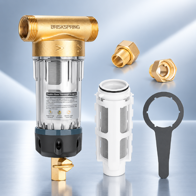 Pré-filtreur d'eau manuel pour toute la maison de quatrième génération avec précision de filtration de 40 μm et filtrage à maillage réutilisable
