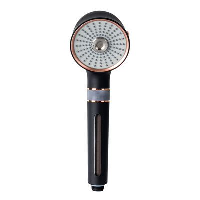 Tête de douche à micro nano-bulles en or rose noir 3 modes de pulvérisation économisant de l'eau Douche portative