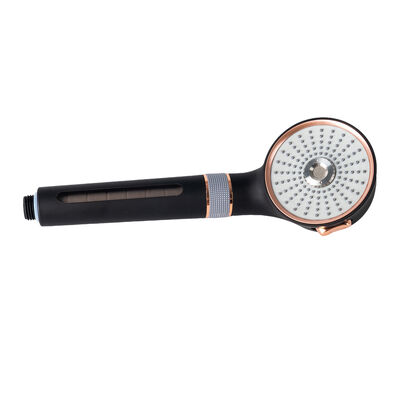 Tête de douche à micro nano-bulles en or rose noir 3 modes de pulvérisation économisant de l'eau Douche portative