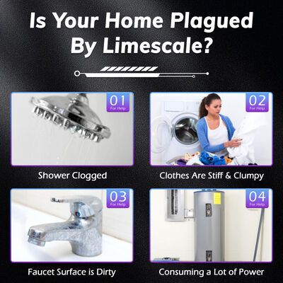 Salt Free Non Electric 1/2 Inch Water Descaler Inline Scale Inhibitor for Home Plumbing and Water Pipes