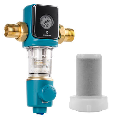 Préfiltre à sédiments Premium 40 microns avec racleur autonettoyant sans BPA pour usage domestique