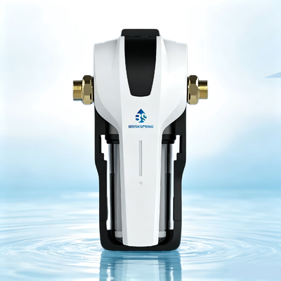 Purificateur d'eau central compact avec débit élevé de 15 L/min, cartouche de changement rapide de 3 secondes et indicateur de filtre intelligent pour la protection de l'eau de toute la maison