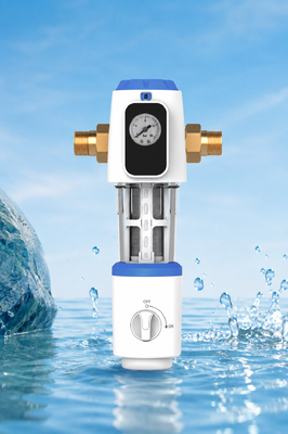 Préfiltre de sédiments pour toute la maison BriskSpring N1-2C-BS avec filtration de 40 microns et maille en acier inoxydable SUS316L