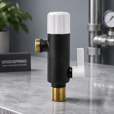 Filtre à eau bioactive anti-calcaire BriskSpring M81-BS MSAP avec 99% d'inhibition du calcaire et filtration de 400 microns