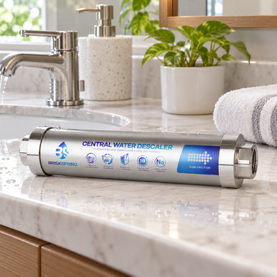 Décalant d'eau sans sel pour toute la maison avec technologie de polarisation ionique et système de traitement de l'eau dure à débit de 4 T/H
